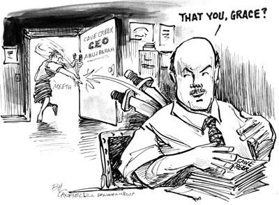 back stabbing cartoon